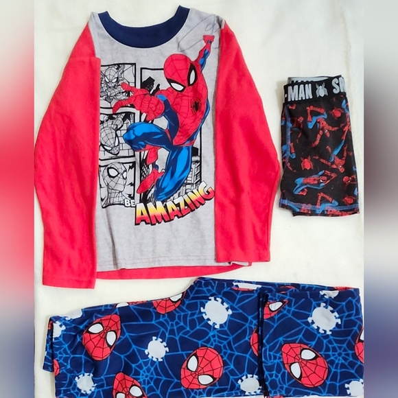 Spider-Man Kids Pajamas Set - Red and Blue - Picture 2 of 3